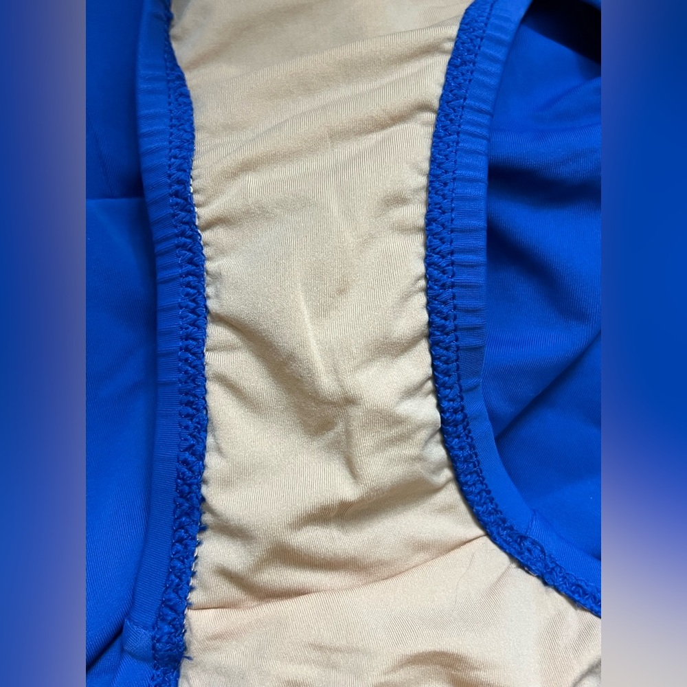 J. Crew Factory Tie Shoulder One Piece Swimsuit Blue Size 3X NWT - Picture 6 of 10